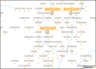map of Aunggon