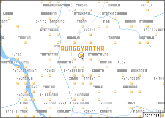 map of Aunggyantha