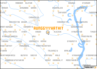 map of Aunggyi Ywathit