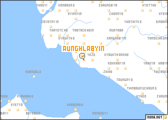 map of Aunghlabyin