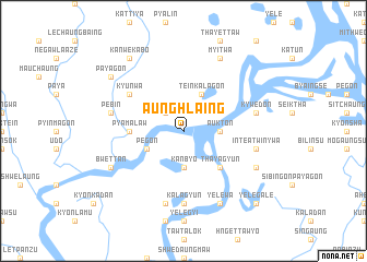 map of Aunghlaing