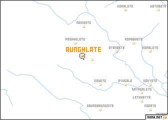 map of Aunghla Tē