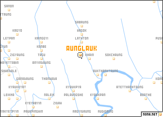 map of Aunglauk