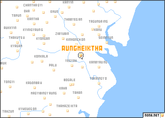 map of Aungmeiktha