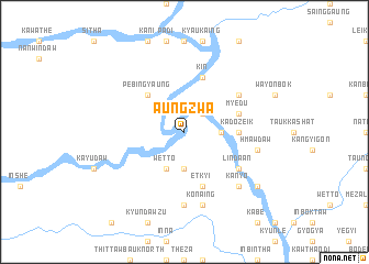 map of Aungzwa