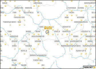 map of Auni