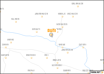 map of Auni