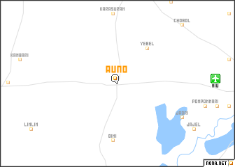 map of Auno