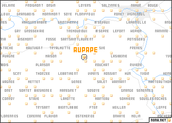 map of Au Pape