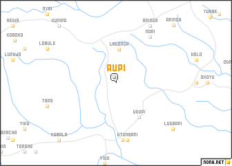 map of Aupi