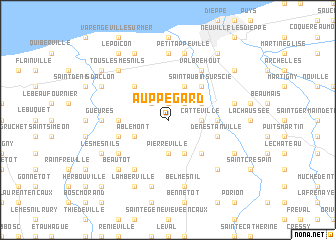 map of Auppegard
