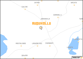 map of Auqui Kollu