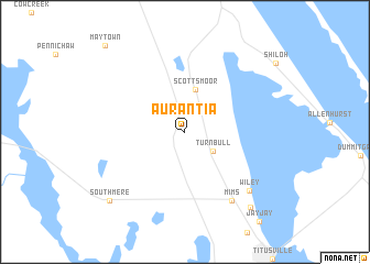 map of Aurantia