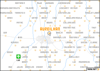 map of Aureilhan