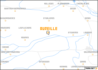 map of Aureille