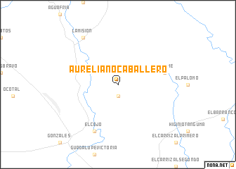 map of Aureliano Caballero