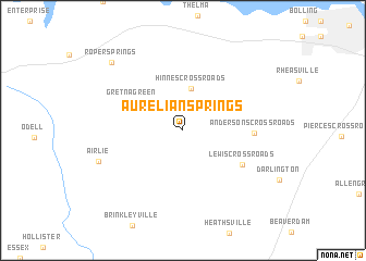 map of Aurelian Springs