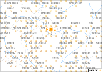 map of Aure