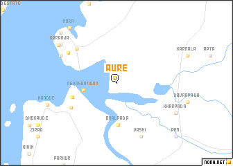 map of Aure