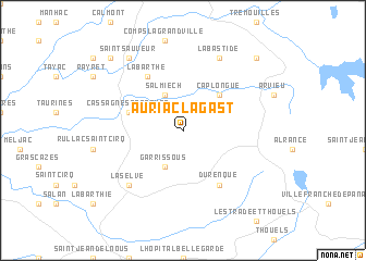 map of Auriac-Lagast