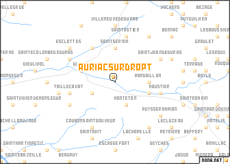 map of Auriac-sur-Dropt