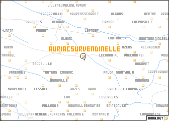 map of Auriac-sur-Vendinelle