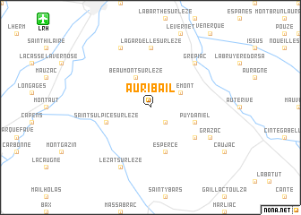 map of Auribail