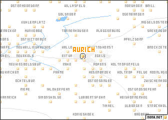 map of Aurich