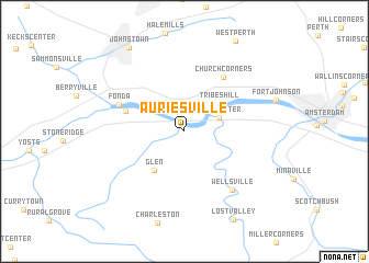 map of Auriesville