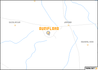 map of Auriflama