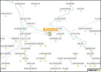 map of Aurora