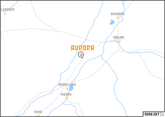map of Aurora