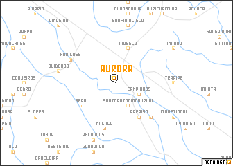 map of Aurora