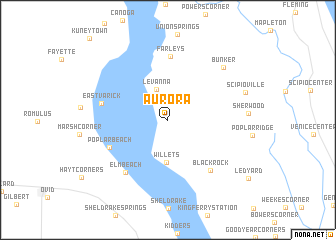 map of Aurora