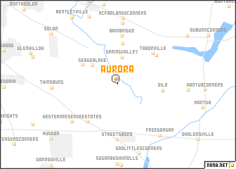 map of Aurora