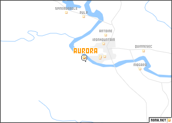 map of Aurora