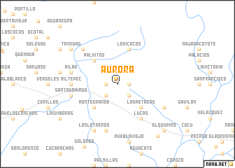 map of Aurora