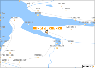 map of Aursfjordgård