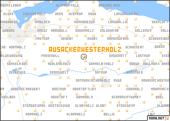 map of Ausackerwesterholz