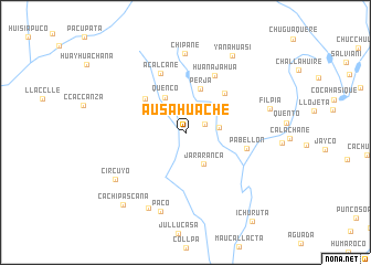 map of Ausahuache