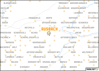 map of Ausbach