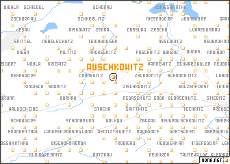 map of Auschkowitz