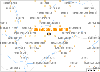 map of Ausejo de la Sierra