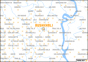 map of Āushkhāli