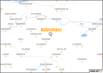map of Auškinieki