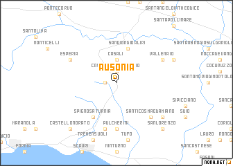 map of Ausonia