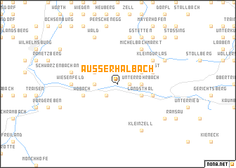 map of Ausserhalbach