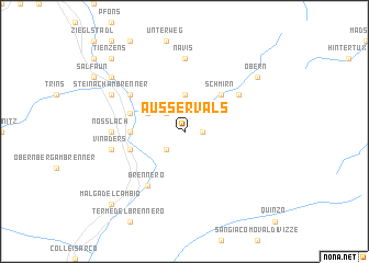 map of Ausservals