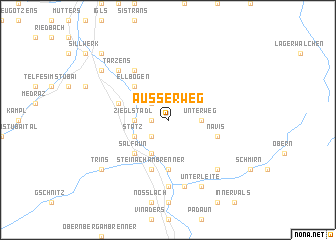 map of Ausserweg