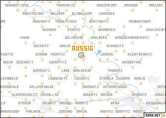 map of Außig